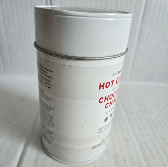 Starbucks Hot Cocoa TIN With Decorative Stencils (Chocolat Chaud) - Picture 2 of 12